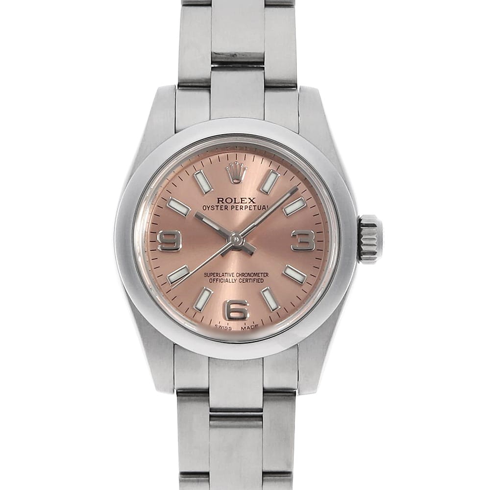 Women bar white second perpetual Oyster 369 Number 176200 Random ROLEX pink hand - vintagewatches.pk
