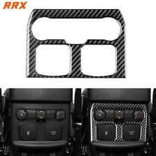 Real Carbon Fiber Rear AC Climate Switch Cover Trim For Ford Explorer 2013-2019