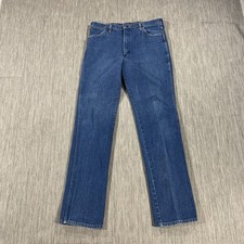 Wrangler 936PWD Jeans Men 36X36 Vintage USA Made Cowboy Blue Denim Measurements