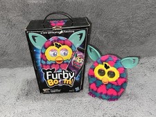 Furby Boom Pink White Polka Dot 2012 Hasbro Toy Interactive Pet Plush Working