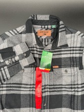 NEW Orvis Men s Button Up Heavyweight Flannel Shirt Plaid Size Medium W/Pockets
