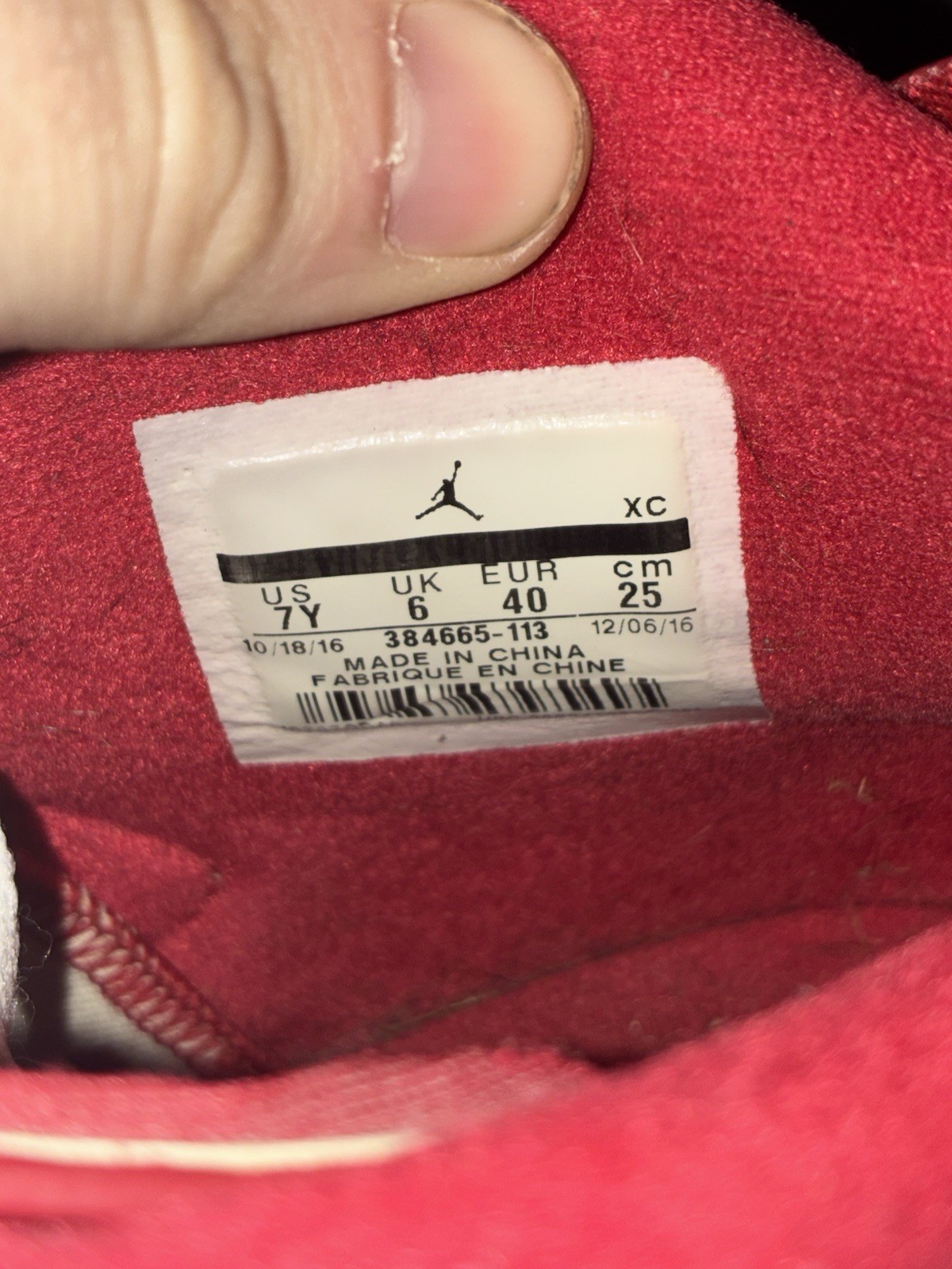 Nike Air Jordan 6 Retro Alternate Hare Gray/White/ Size 7Y 8.5 Women 384665-113 thumbnail 8