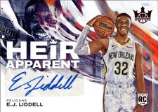 2022-23 Panini Court Kings E.J. Liddell #HA-EJP Heir Apparent Ruby 28N