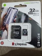 Kingston 32GB microSDHC Canvas Select Plus Memory Card and Adapter