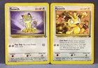 Pokemon TCG: Meowth 56/64 Jungle & Meowth 62/82 Team Rockets- LP- Unlimited
