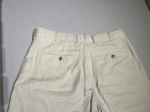 Peter Millar Shorts Men's 32 Khaki Tan Golf Linen Silk Cotton Dress Casual - Picture 7 of 8