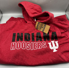 Rivalry Threads Indiana Hoosiers NCAA Red Hoodie Men's Large Mark On Left Sleeve