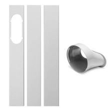 Portable Ac Window Kit Slide Plate Adjustable Exhaust Hose Adapter Pvc 13cm 15cm Portable Ac Window Kit Slide Plate Adjustable Exhaust Hose Adapter Pvc 13cm 15cm