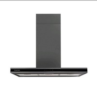 Russell Hobbs RHICH904DB Black Glass& Dark Stee Island Touch Control Cooker Hood