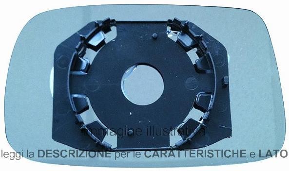 Vetro Piastra Specchio Retrovisore Toyota Yaris 1999-2003 Sinistro