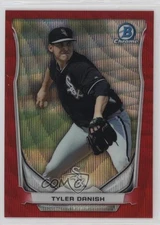 2014 Bowman Draft Top Prospects Chrome Red Wave Refractor /25 Tyler Danish