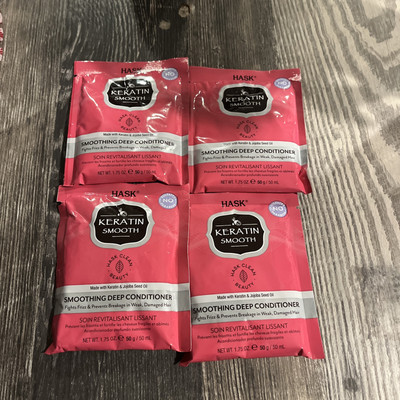 Hask Keratin Protein Deep Conditioner Packets -lot of 4 . USA SHIPPER. 