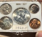 1963 US Silver Mint Set P&D (10) Coin Set. — photo 2
