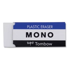 Tombow Mono 57320 Rectangular Block Eraser for Pencil Marks - White/Small New
