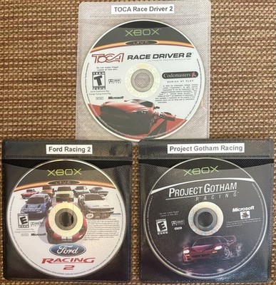 XBOX RACING GAMES (Project Gotham, Ford Racing 2, Toca Race Driver 2)- Tested