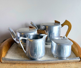 Vintage Picquot Ware 5 Piece Tea Set