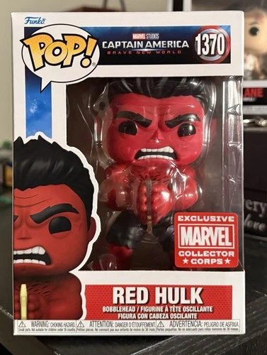 Funko Pop! Marvel: RED HULK #1370 Amazon Collector Corps Exclusive w/Protector
