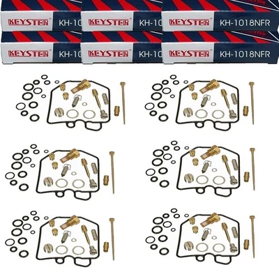 6x Kit de reparación de carburador para Honda CBX 1000 1978 - 1980 SC03 Keyster 6 kits