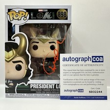 Tom Hiddleston “Loki” AUTOGRAPH President Loki 898 Signed Funko Pop ACOA