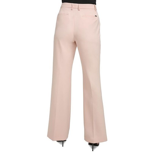 DKNY Womens Pink Pintuck High Rise Work Wear Bootcut Pants Trousers 18 BHFO 3631 - Picture 2 of 2