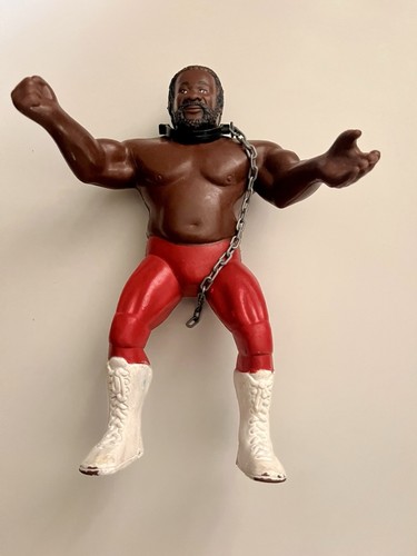 Vintage WWF LJN Junk Yard Dog With Collar And Chai...