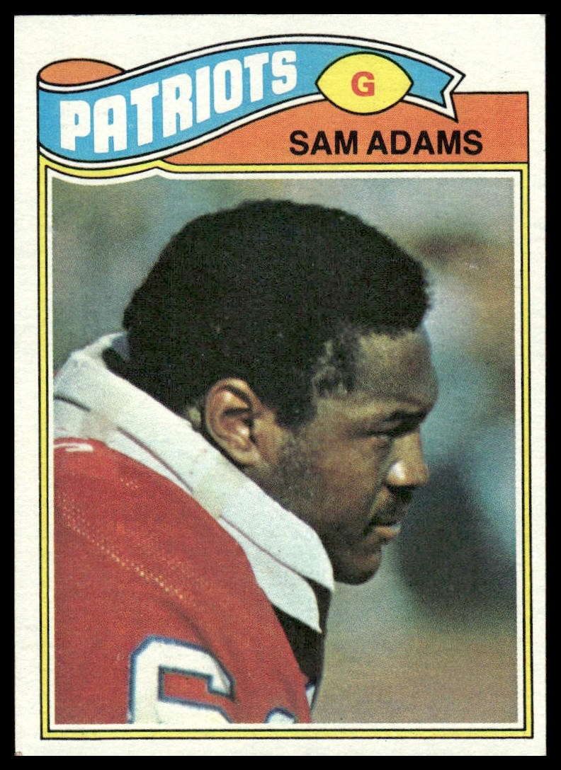 Sam Adams 1977 Topps #14 New England Patriots