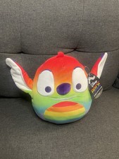 Disney Pride Collection Stitch Squishmallow Plush 8  LGBTQ Rainbow NWT