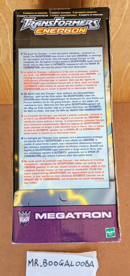 Transformers Hasbro 2004 Energon Megatron Leader Class MISB RARE - Imagen 4 de 4