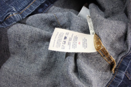 Tommy Hilfiger girls size 12 denim jean dress Button down front Blue - Picture 2 of 6