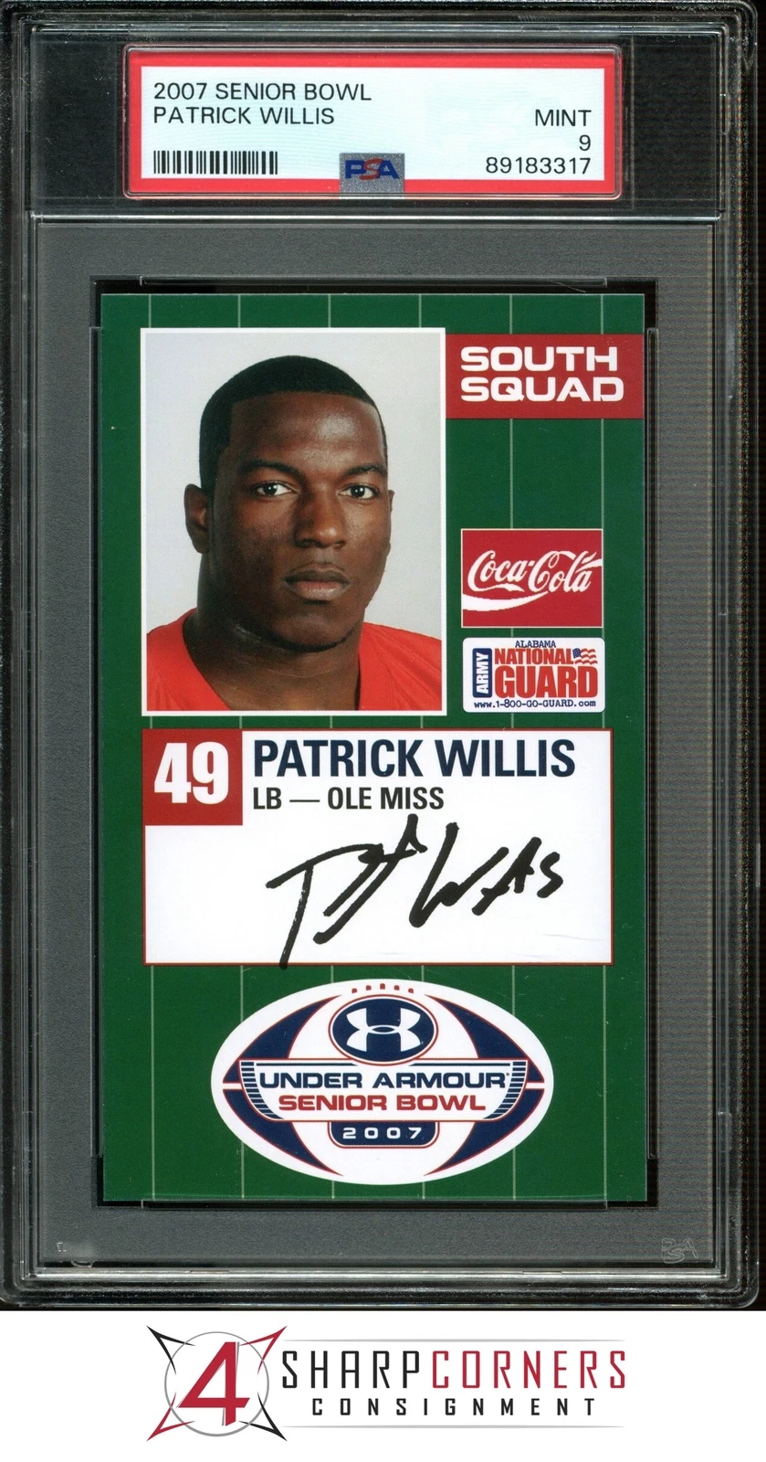 Patrick Willis Senior Bowl # Base
