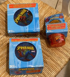 MARVEL Amazing Spider-man Zak! Paks Designs Reusable Snack Containers Bowls Lids