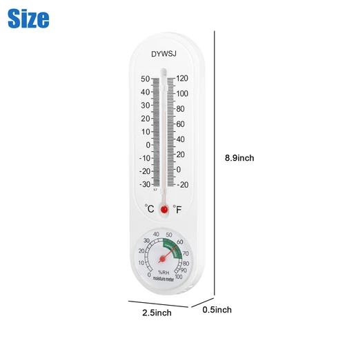 3X Wall Thermometer Indoor Outdoor Mounted Garden Greenhouse Home Humidity Meter - Picture 10 of 11