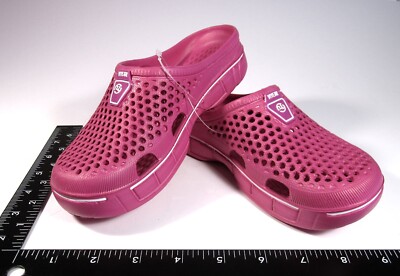 12-13 Kids Garden Clogs Slippers Youth Boys Girls Slip On Water Shoes Pink