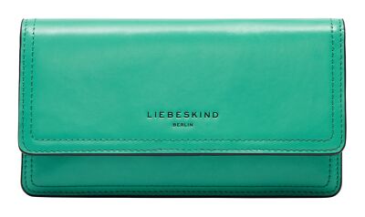 LIEBESKIND BERLIN Paris 4 Paper Touch Crinkle Slam Wallet L Geldbörse Jade Neu