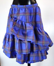 NWT New Anthropologie Maeve Tiered Ruffled Mini Skirt SIZE 10 Poly Silk Blend