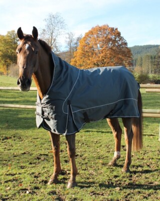 Winterdecke ´Stebbins´ grau 135 cm Pferdedecke Outdoordecke Decke Pfiff 102205