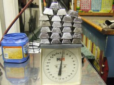 Lyman lead bars approximately one pound each 25 LBS.