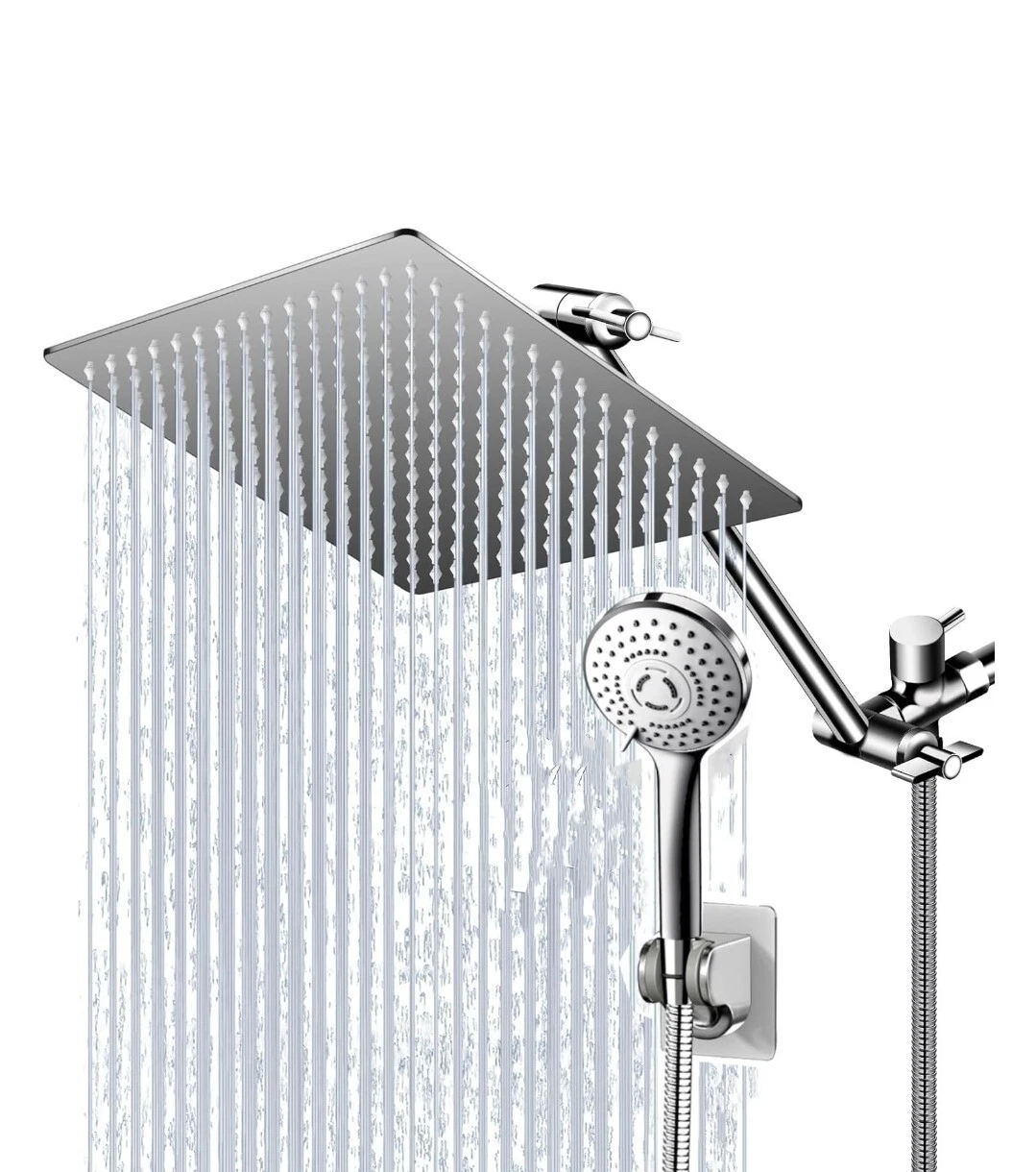 Shower Head with Handheld, 6'' High Pressure Rain DS1270