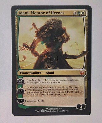 MTG Ajani, Mentor of Heroes Journey into Nyx 145/165 - Light Play