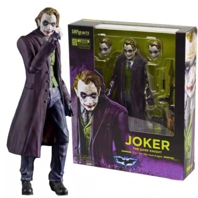 NECA SHFiguarts DC Comics Batman Dark Knight Heath Ledger Joker 7" Action Figure Toy