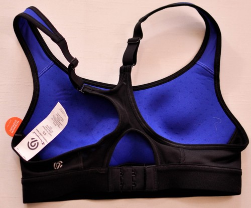 women's champion blue & black sports bra size Xsmall 30AB & 32A MSRP $23 new - Picture 6 of 6