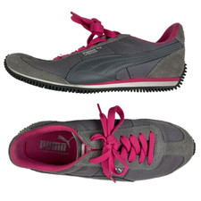 Puma Speeder Pink and Gray Tennis Shoes Size 6 Athletic Running Trail Sneakers