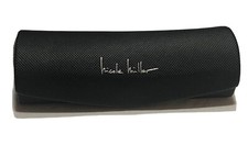 Nicole Miller Black Hard Eyeglass Glasses Case Magnetic Snap Lime Green Lining