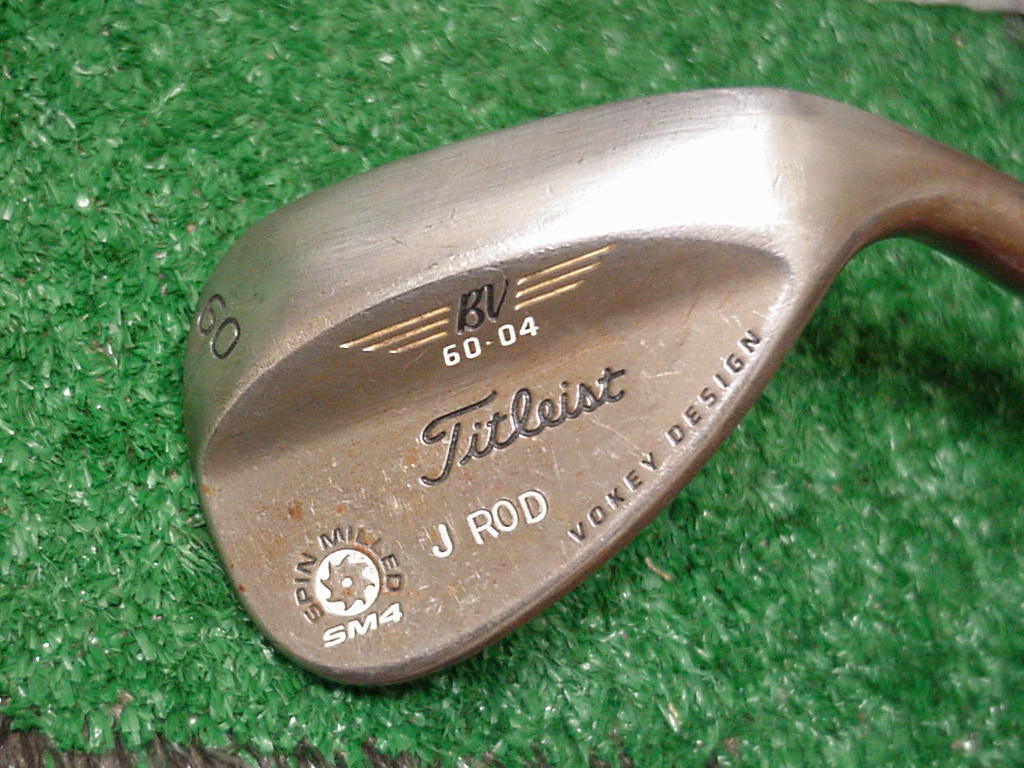 Tour Issue Titleist Vokey Sm4 Spin Milled Raw 60-04 60 degree Lob