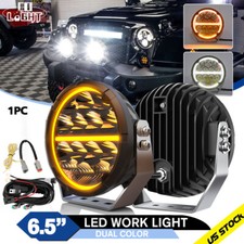 6.5inch Round Led Driving Work Light Spot Flood Fog Offroad Suv White Amber Drl 6.5inch Round Led Driving Work Light Spot Flood Fog Offroad Suv White Amber Drl