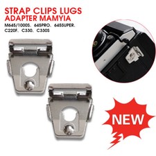 2 Pcs strap Lugs clips for Pentax 67 Pentacon Six Kiev 60 Contax 645 camera etES