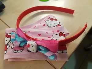 hello kitty headband bow