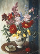 Ceramic Backsplash Tile Mural Floral Flower Kitchen/Bathroom - Casa Maruja