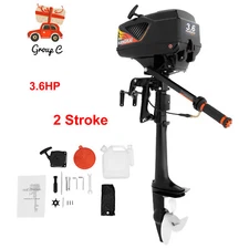 2 Stroke 3.6HP Outboard Motor Boat Engine Water Cooling CDI System Heavy Duty