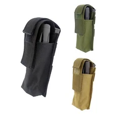 Military PortableMedical EMT Scissor Pouch Camping Torch Flashlight Bag